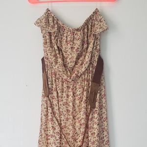 Strapless maxi dress